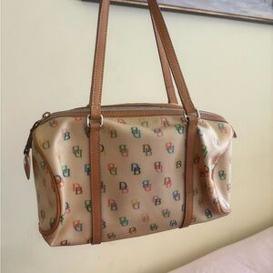 Dooney & Bourke Multicolor Logo Satchel Y2K